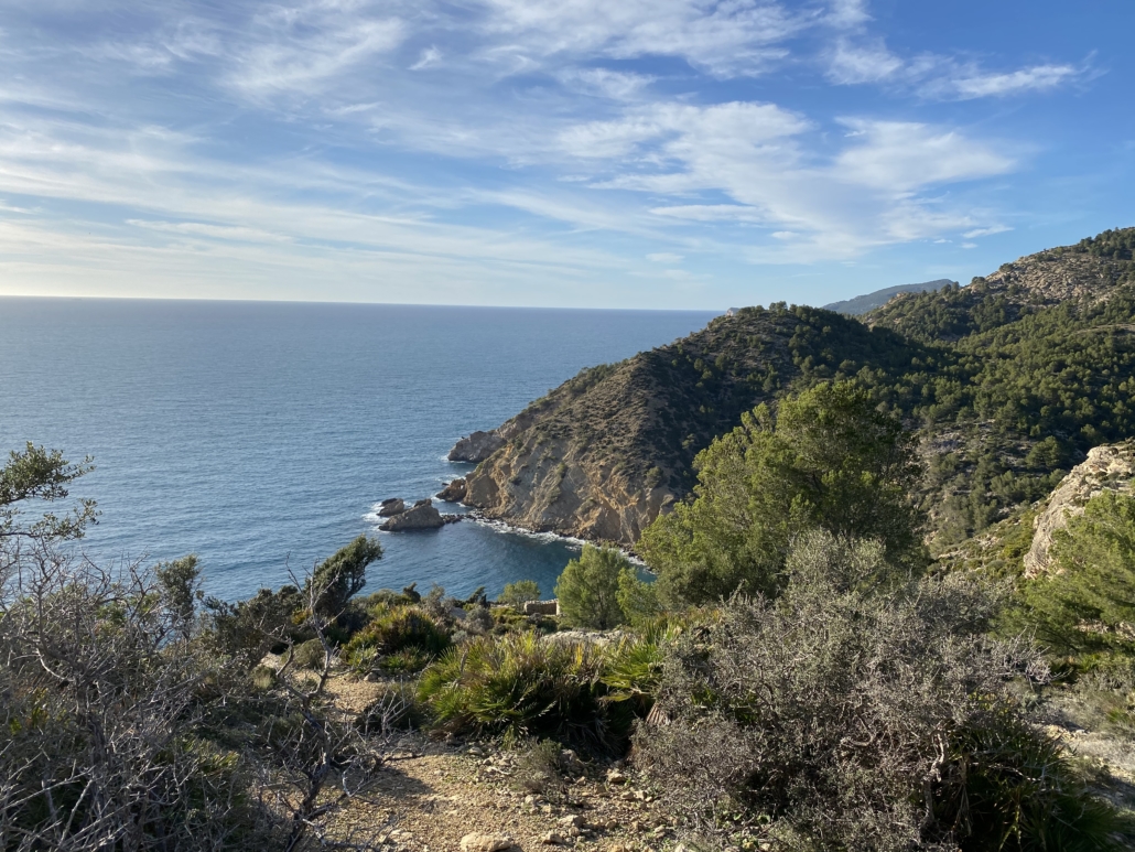 Weg zur Cala d`Egos auf Mallorca