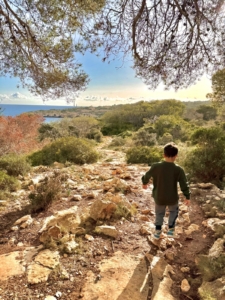 Wandern an der Cala dels Bocs
