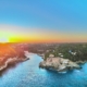 Sonnenuntergang in der Cala Llombards, Mallorca