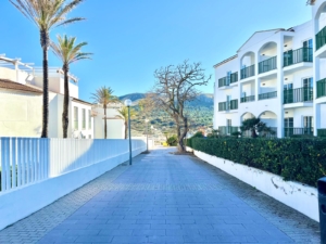 Strasse von Cala Mesquida im Winter