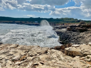 platja de s´Algar, Mallorca bei Sturm