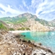 Blick auf die Platja Coll Baix von Osten