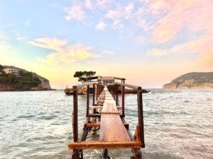 Zugang zu Restaurant La Illeta, Camp de Mar, Mallorca